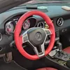 Housse de volant cousue à la main pour automobile, DIY, adaptée à Mercedes Benz classe A classe C classe E gla GLK