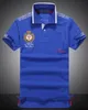 T-shirt POLO da uomo classica in cotone estivo taglie forti con ricamo moda a maniche corte