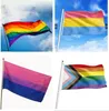 Newrainbow Flag Banner 3x5ft 90x150 cm Gay Pride Flags Poliester Banery Kolorowe LGBT Lesbijskie Dekoracja ZZ8226