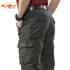 Salopette pour hommes Militaire Armée Cargo Pantalon Printemps Coton Baggy Denim Mâle Multi-poches Casual Pantalon Long Plus Taille 42 210715