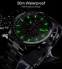 Forsining Three Dial Calendar Stainless Steel Men Mechanical Automatic Wrist Watches Top Brand Luxury Military Sport Male Clock 210804