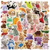 50 PCS Mixed Graffiti skateboard Stickers Cartoon plush toys Children gifts For Car Laptop Fridge Helmet Pad Bicycle Bike Motorcycle PS4 book Guitar Pvc Decal