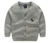 Bébé mode pull enfants Cardigan garçons filles enfants pulls en tricot printemps survêtement pull bébé vêtements 2-7 ans