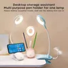 Bordslampor Creative Elephant Animal LED-lampa Laddning Plug-In Dual-use trefärgstemperaturjusterbart lärande