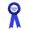 2022 new Delicate Girls Boys Award Ribbon Rosette Birthday Badge Pin Forniture per decorazioni per feste per bambini