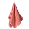 10pcs Coral Fleece Face Towel 34x74cm Highly Absorbent with Hanging Ring for Adults Kids Home Bathroom Hotel