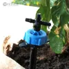 Muciakie 8L Blue Drip System 4-Branch Emitter Kits DRIPPER voor Greenhouse Bonsai Tuin Irrigatie Water Drop Watering Set 210610