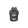 Cadı kara kedi pençe yıldız ay göz cadı zanaat sihirli kurs emaye pimleri altın gümüş broş rozeti denim ceket takı hediyeleri2380072