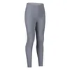 Pantaloni da yoga Tasche laterali Cuciture a vita alta Tinta unita Casual Sport Capris Running Fitness Abbigliamento da palestra Leggings da donna