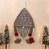 Christmas Countdown Calendar for Kids Wall Hanging Swedish Gnome with 25 Days Pockets Xmas Home Decorations XBJK2111