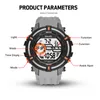 Zegarki sportowe Wojskowe Smael Fajne zegarek Mężczyźni Big Dial S Shock Relojes Hombre Casual LED Clock1616 Digital Wristwatches Wodoodporna X0524