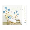 Låg Pris Promotion HM19080 Blue Roses Söt äktenskap Rum Soffan Bakgrund Sittrum Sovrummet dekorerar PE PVC 210420