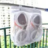 Laundry Bags Shoes Wash Sneaker Mesh Storage Bag Travel With Zip For Sneakers Socks Bras H1 .x X