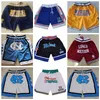 Just Don Basket Pantaloncini Pantaloncini sportivi College Movie Lower Merion Michigan Wolverines Carolina del Nord Tar Heels Space Jam Tune Squad con tasca Cerniera