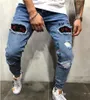 Mens Womens Designers Jeans Distressed Biker Slim Ripped Pants For Mans Skinny Pant Size S-3XL