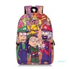 Rick pattern student print backpack high-quality, comfortable and large-capacity novel fun school trip play