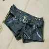 Уличная одежда из искусственной кожи короткие брюки женские SUMEER с низкой талией на молнии Sashes сексуальные шорты женские 5C650 210427