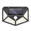 Lampa Ścienna 100 LED Solar Light Outdoor Pir Sensor 3 tryby Moc czterostronna wodoodporna światła