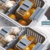 Keuken Koelkast Opbergcontainers met deksel Pet Fresh-Houding Box Fruit Groente Afvoer CRISTER 210922