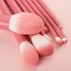 8-teiliges Make-up-Pinsel-Set Macaron Red Crabapple Make-up-Set Beauty Tragbare Fabrik mit individuellem Logo Private Label