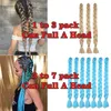 Human Ponytails 165g / Pack Hög temperatur Fiber Jumbo Braiding Hair Pre Sträckt 82 tum Syntetiska virkade förlängningar för Box Flätor