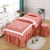 Bedding Sets 4pcs Love Beauty Salon Set Skin-friendly Bed Linens Sheets Massage Spa Bedskirt Stoolcover Pillowcase Quilt Cover