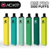 OKIT OKIT OMI Pro Dispositivo descartável Kit E-Cigarros 5% Força 3500 Puffs Bateria Recarregável 10ml Cartucho Prefilado Pod Vape A36