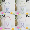 Newest Easter Bunny Bucket Festive Cartoon Rabbit Ear Basket Lunch Tote Bag Animal Face Pattern Kids Festival Gift ZZA10266