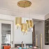 Small Round Gold k9 Crystal Modern Led Chandelier Lamps for Living Room Kitchen Dining Room Bedroom Bedside Luxury Indoor Lighting