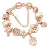 Modestil charm armband kvinnor släktträd bff hänge europeiska charm pärlor magnolia cherry dingle passar charm armband halsband diy smycken4807179
