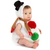 Macacão boneco de neve toddler nascido bebê menino menina christmas infantil jumpsuit quente outono 0-2t roupas para po tiro