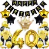 16 18 20 21 30 35 40 50 60 70 80 90 Years Old Happy Birthday Banner Goblet Number Party Balloon Adult Birthday Anniversary Decor 210719