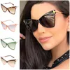 Gafas de sol para hombre y mujer, gafas de sol con forma de ojo de gato, gafas con lentes degradados, gafas anti-UV, gafas con montura de gran tamaño A++