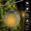 F8 chapeau de paille lampe perles contrôle de la lumière solaire automatique Induction décoration extérieure étanche jardin rétro lampes en fer