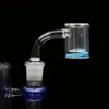 Smoking Accessories HORNET quartz carb cap banger 14mm dabber Hookah transparent glass 90° double layer color sandstone bong