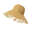 INS Classic Simple Straw Hat Summer Outdoor Beach Cap Women Travel Sun Protection Caps Foldable Personality Wide Brim Hats