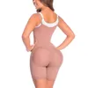 Damskie kształty Faja Columbiana Mujer Shapewear Front Closure Curves Postpartum Tummy Control Redukcja i kształtowanie szaty o wysokiej kompresji