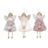 Nowa świąteczna dekoracja kreatywna lalka aniołka wisiorek