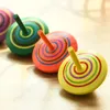 Classic Rainbow Wood Gyro Toy Multicolor Mini Cartoon Wooden Spinning Top Toy Learning Educational Toys for Kids Kindergarten toys 741 S2