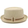 Chapeaux à large bord hommes femmes classique paille porc tarte Fedora chapeaux de soleil Trilby casquettes été plaisancier plage en plein air voyage fête taille US 7 19902788