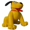 Modèle de chien gonflable de jeux de plein air personnalisé, ballon animal de dessin animé mignon jaune ou coloré pour la publicité de promotion de magasin