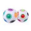 Hochwertiges DHL kreatives 12-Loch-kugelförmiges magisches Regenbogen-Kugel-Kunststoff-Puzzle für Kinder, pädagogisches Lernen, verdrehendes kleines Puppenspielzeug