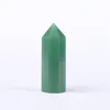 Dongling Natural Jade piedra cruda pulido Hexagonal de un solo punto columna de cristal de energía hogar Oficina Feng Shui joyería regalo