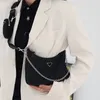 moda 2023 borsa in nylon rosa marca portafoglio di design di lusso borse a tracolla da donna hobo came borsa baguette nera pacchetto triade pochette