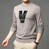 Men's Sweaters 2021 Fashion Brand Cool Knit Oversized Crew Neck Wool Pullover Sweater Men Graphic Autum Winter Casual Jumper Mens Clothes
