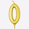 Other Festive & Party Supplies 1PCS Golden Number Birthday Paper Cake Candle Kids Wedding Favor Decorations