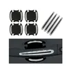 Car Reflective Sticker Door Handle Door Bowl Protection Guards Trim Stickers Universal Reflective Warning Anti Collision Scratches2052020