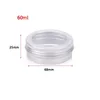Storage Bottles & Jars 60ml Aluminum Tin Box Candle Jar With Clear Window Metal Gift Packaging Lip Cosmetic Container Makeup Organizer