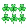 Dekoracja imprezy 10pcs zielona koniczyka St Patrick039s Decorations Decoration