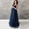 Vestidos Maternidade Tule Fofo Para Chás De Bebê Festa Longo Gravidez Poshoot Prop Malha Mulheres Grávidas Pografia Vestido Maxi